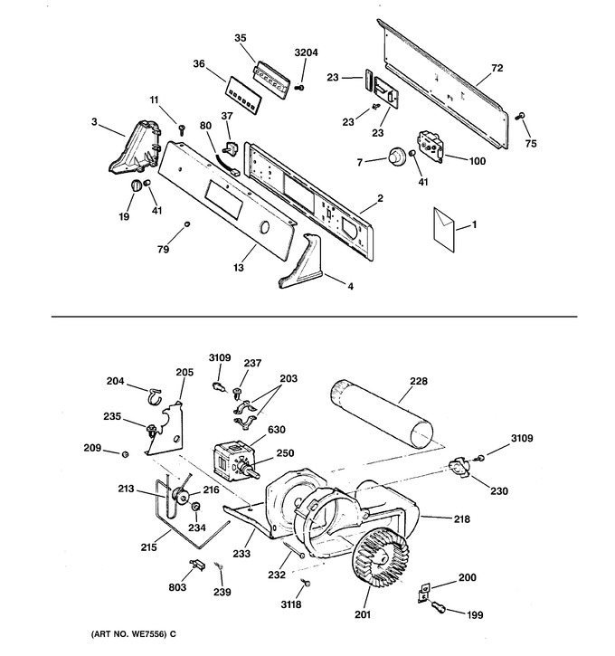Diagram for DPSF505GW2WW