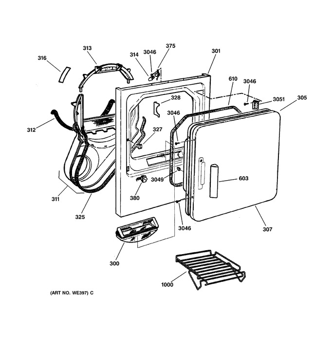 Diagram for DPSF495EW1WW