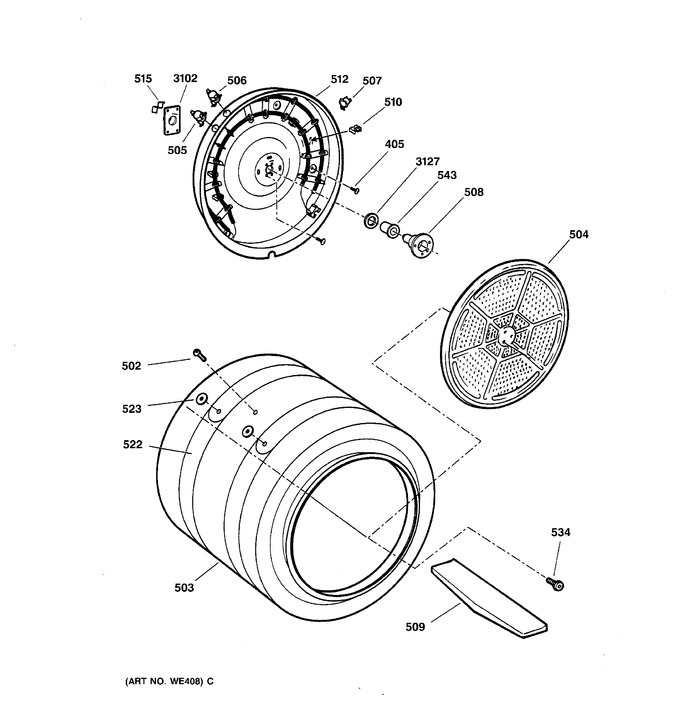 Diagram for DPSF505EW2WW