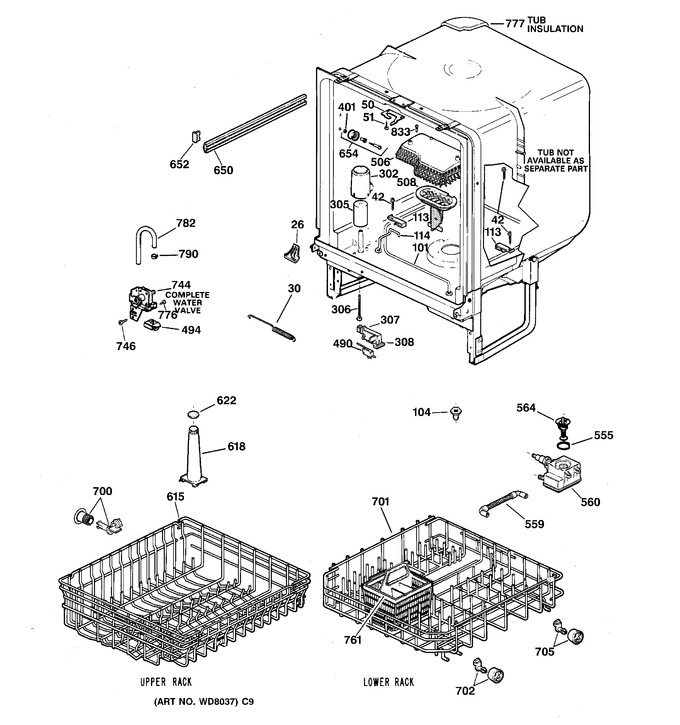 Diagram for GSC3430Z03WW
