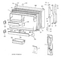 Diagram for 1 - Freezer Door