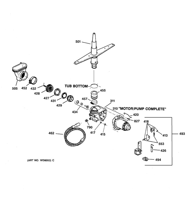 Diagram for GSD3630ZZ4WW