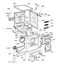 Diagram for 1 - Cabinet, Front Panel, Door & Control Panel