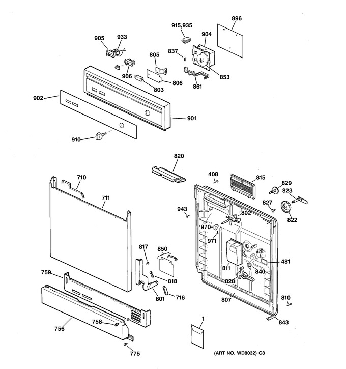 Diagram for GSD2201F00WH