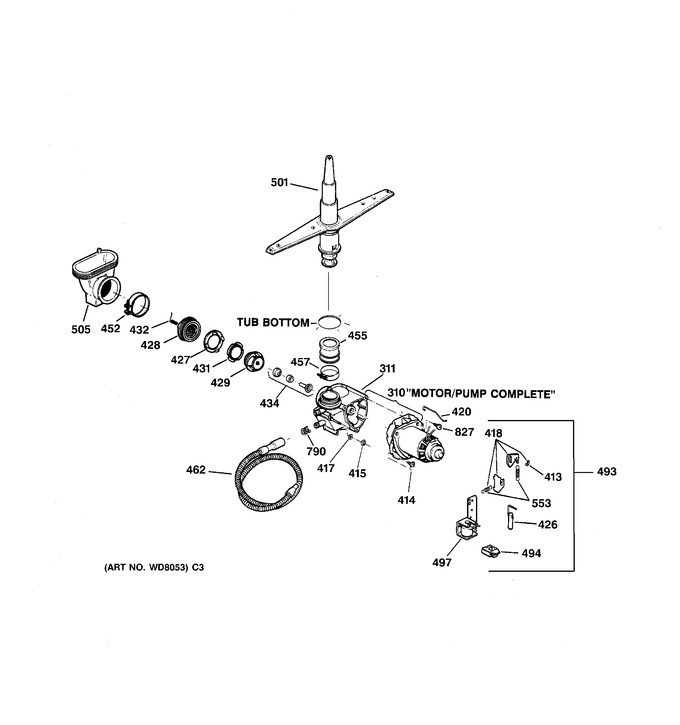 Diagram for GSD1005F00WH
