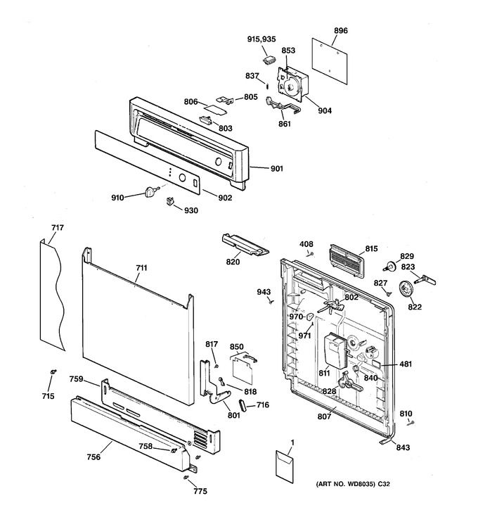 Diagram for GSDL112F00WW
