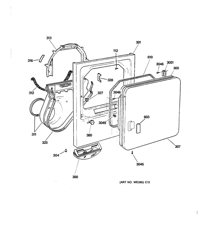 Diagram for DBXR453GV2WW