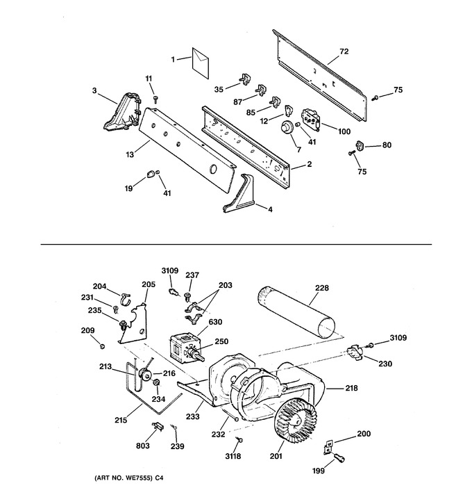 Diagram for DNXR473EW2WW