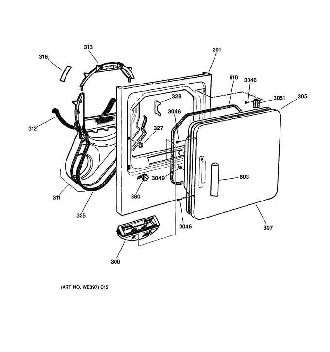 Diagram for DPXR473GW1WW