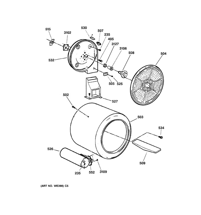 Diagram for DWXR483GA1WW