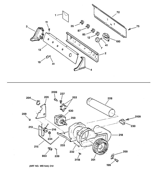 Diagram for EGD2000A2WW