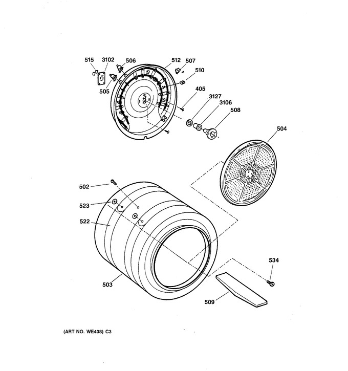 Diagram for DPSR513EA0WW