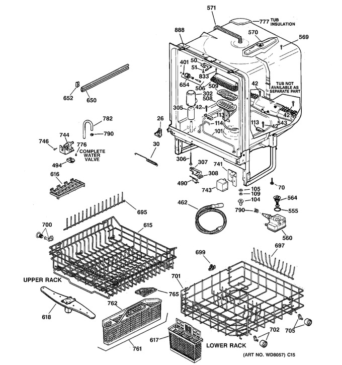 Diagram for GSDL132F01WW