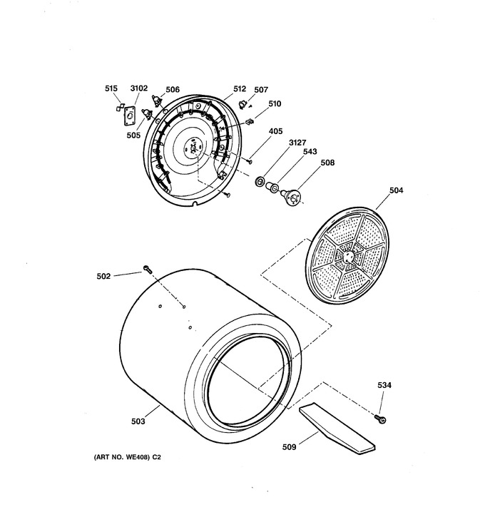 Diagram for DHSR333EA0WB