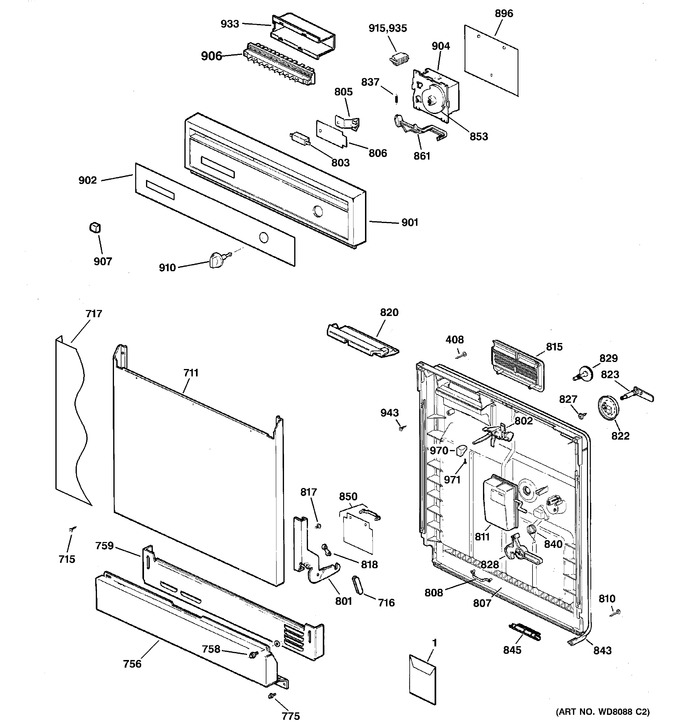 Diagram for HDA3400G00WW