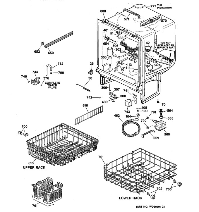 Diagram for GSD3600G00BB