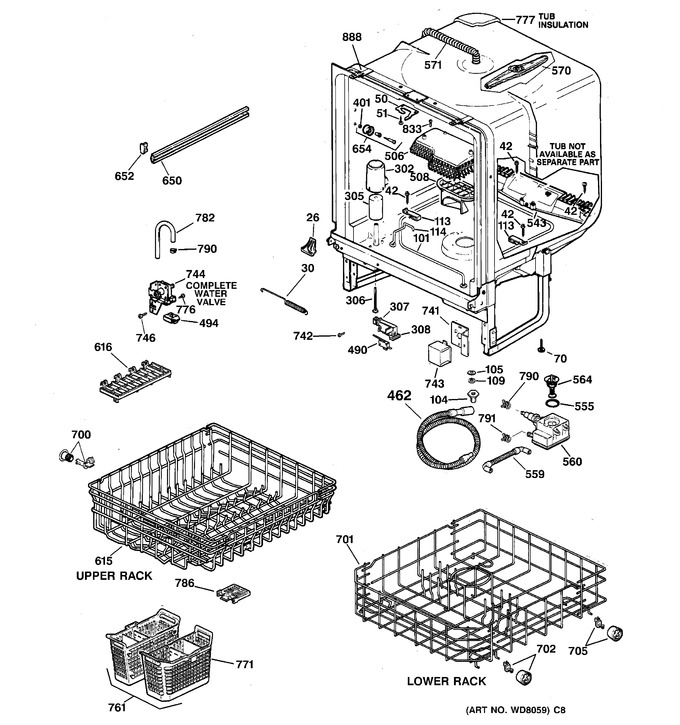 Diagram for EDW1500G00WW