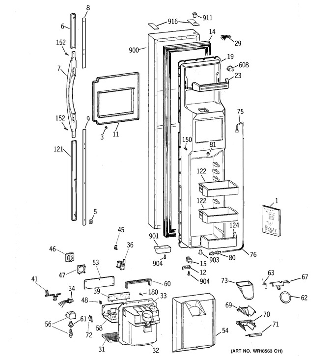 Diagram for TFX28PPDBCC