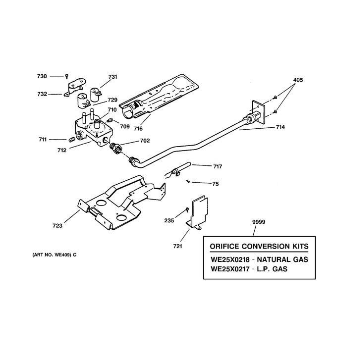 Diagram for DPSR405GA1WW