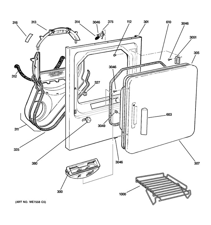 Diagram for DWSR405EB0CC