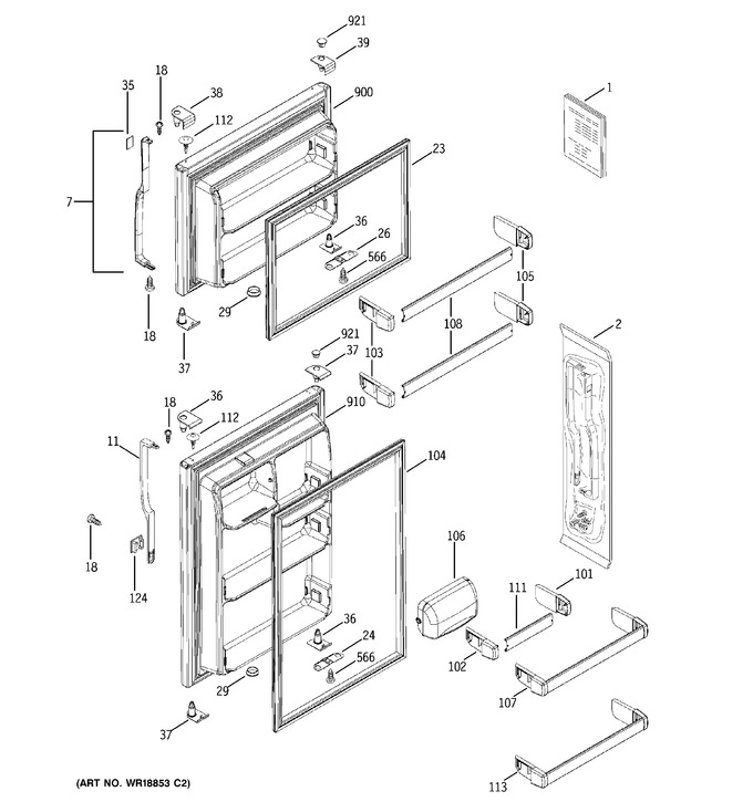 Diagram for GTH18IBMCRWW
