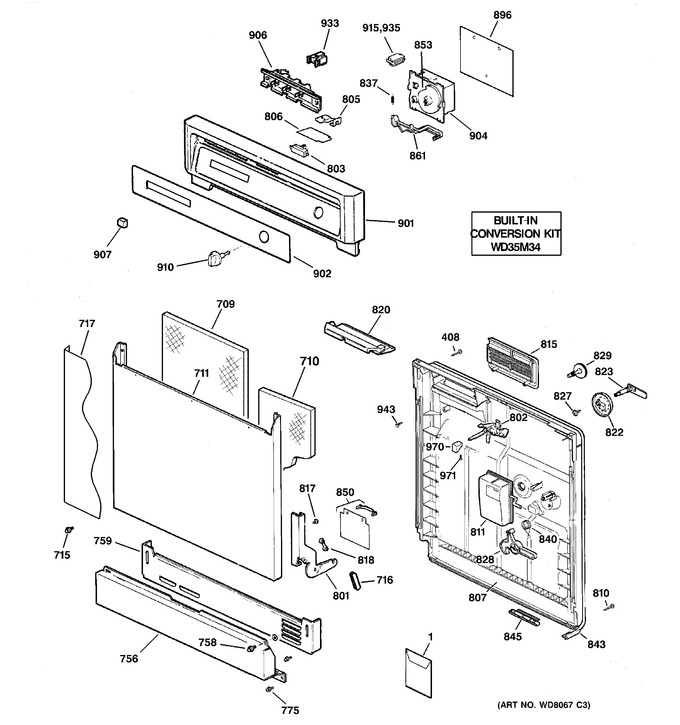 Diagram for GSC3200F00BL