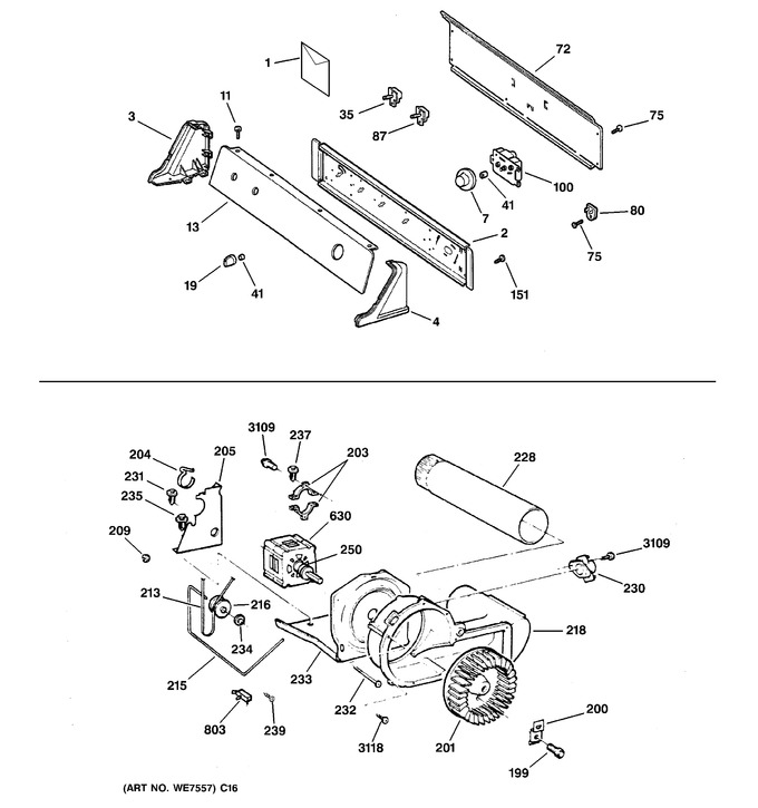 Diagram for DBXR453EA2WW