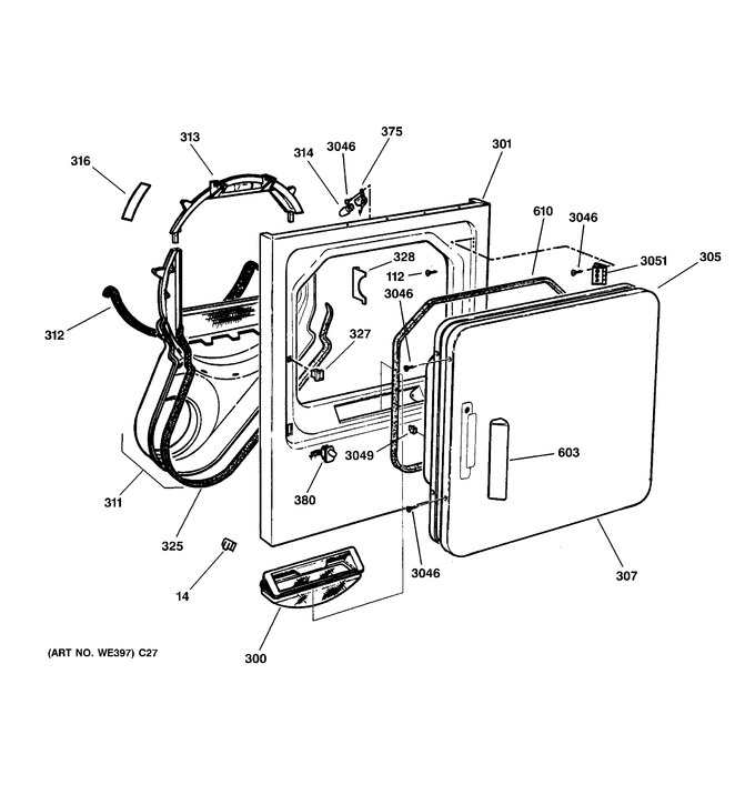 Diagram for DBXR453EA2WW