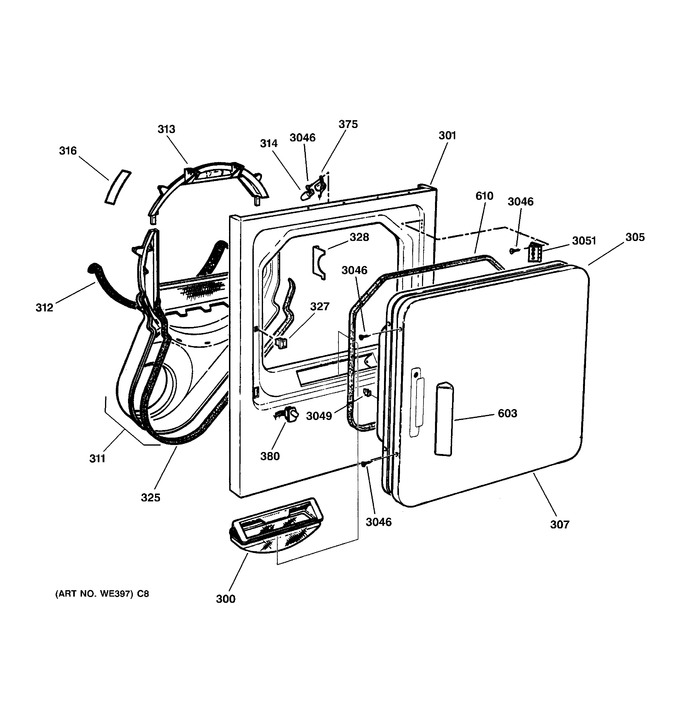 Diagram for DWSR485EA2WW