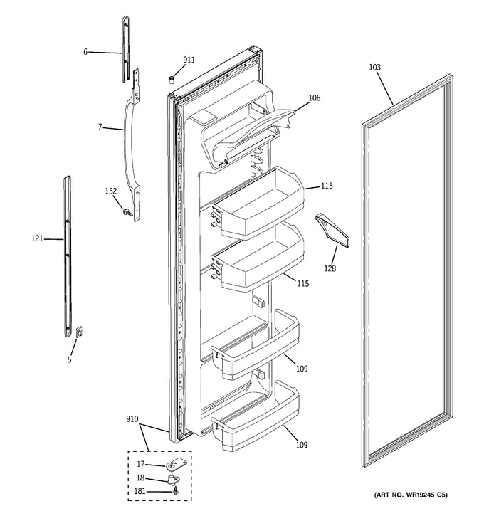 Diagram for GSH25VGPAWW