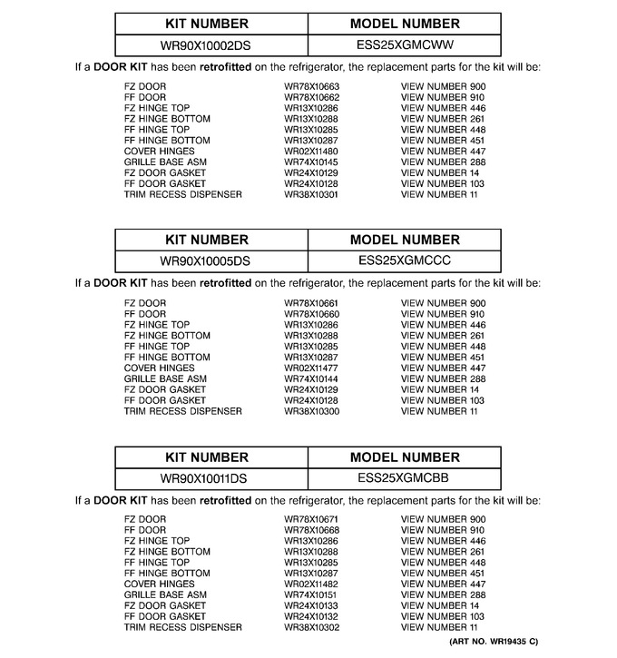 Diagram for ESS25XGMCWW