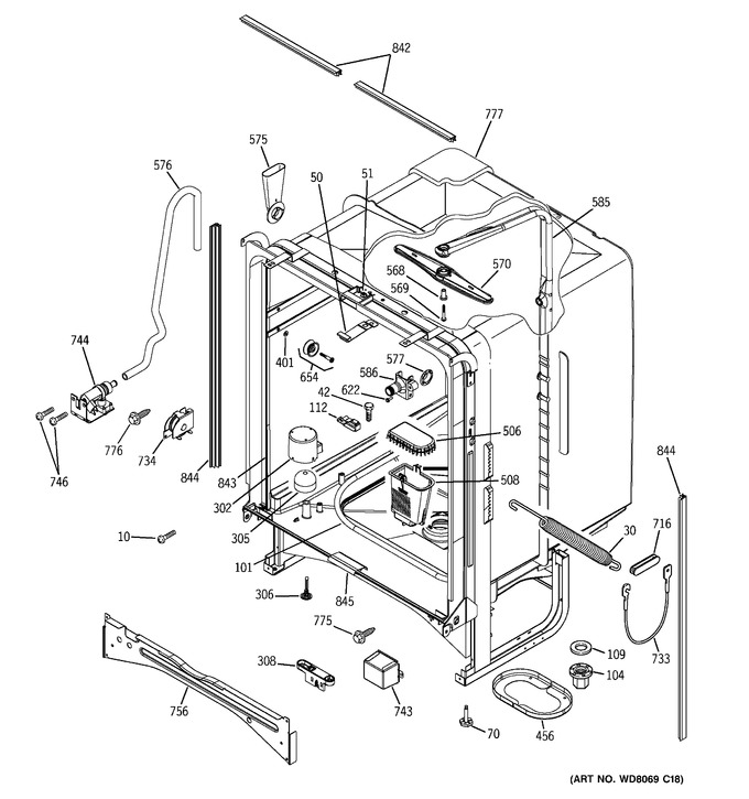 Diagram for PDW7300J01BB