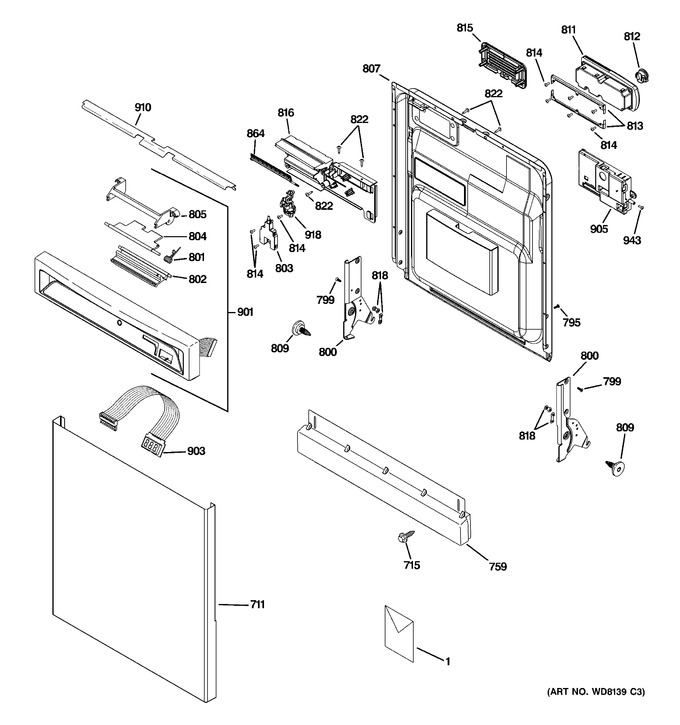 Diagram for PDW8500J01BB
