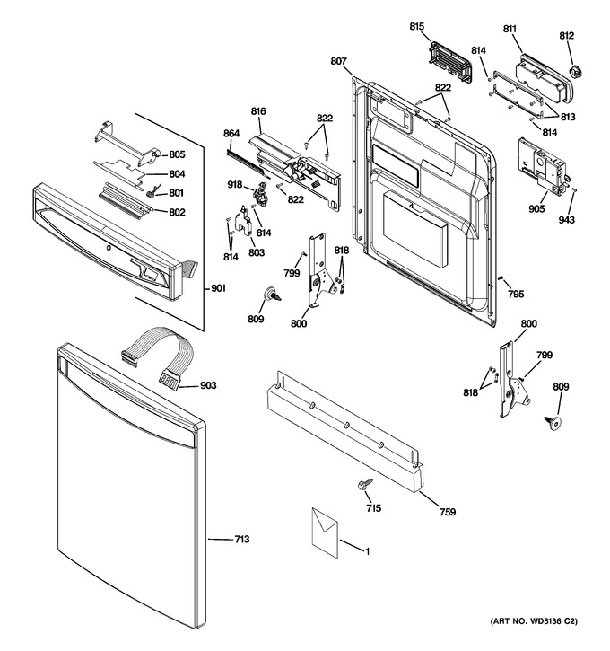 Diagram for PDW8600J01BB