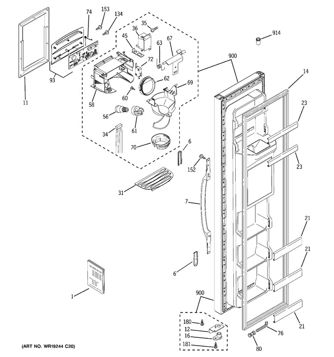 Diagram for HSS25GFPDWW