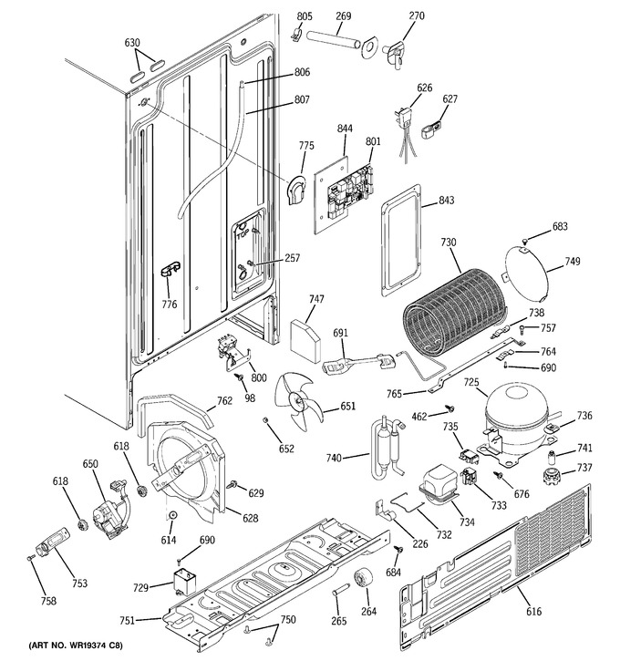 Diagram for HSS25GFPDWW
