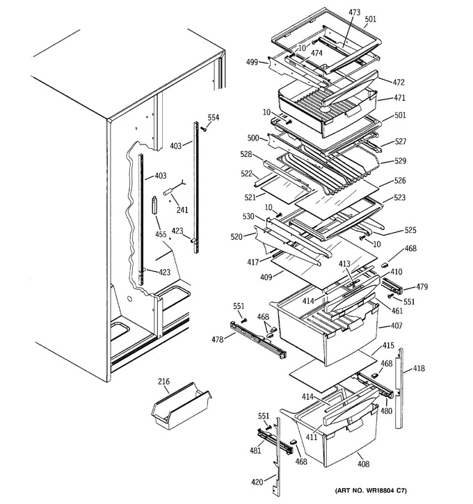 Diagram for ESH25XGPDWW