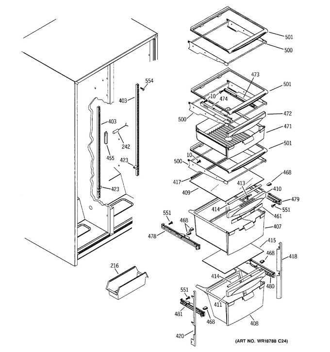 Diagram for GSH25VGREWW