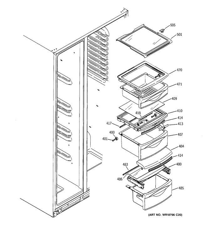 Diagram for GSF25XGRABB