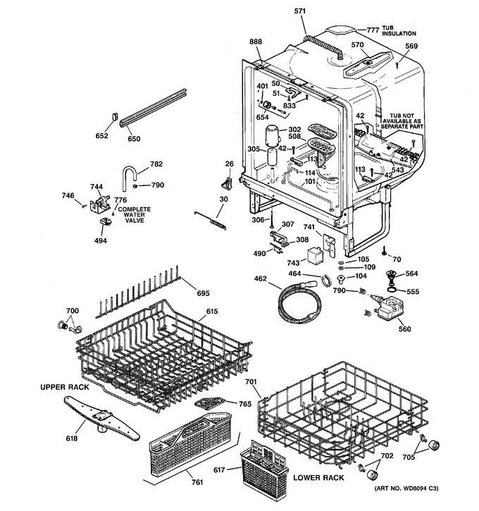 Diagram for GSD5300G03WW
