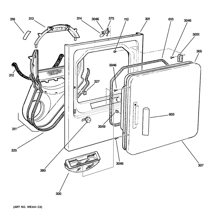 Diagram for DHDSR46EE0WW