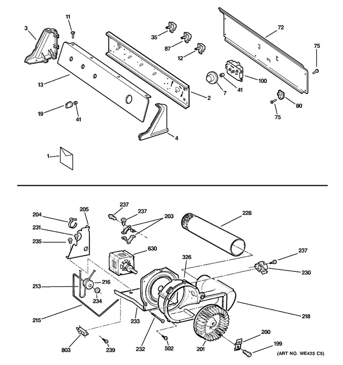 Diagram for DHDSR46EE1WW