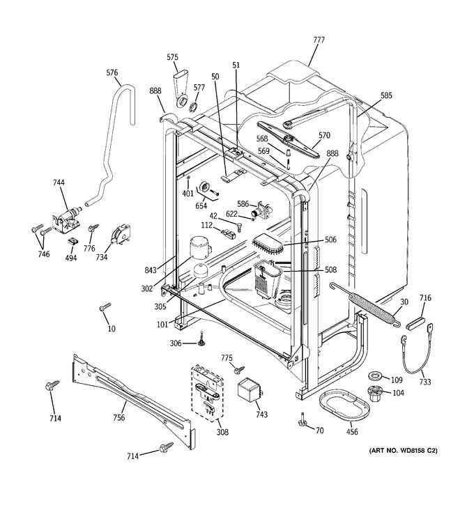 Diagram for GSD6100K03WW