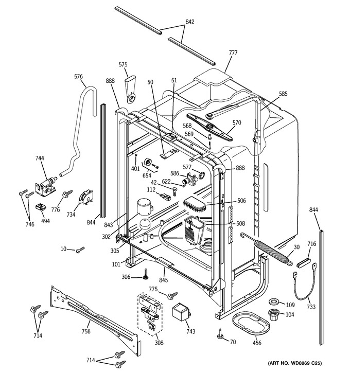 Diagram for PDW7800J03CC