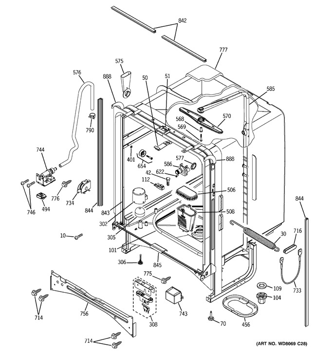 Diagram for PDW7300J03WW