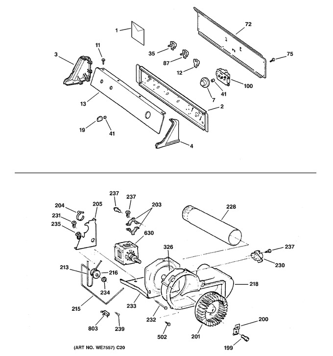 Diagram for DX4500GE1WW