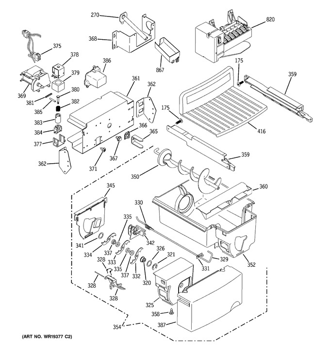 Diagram for GSC22KGRAWW