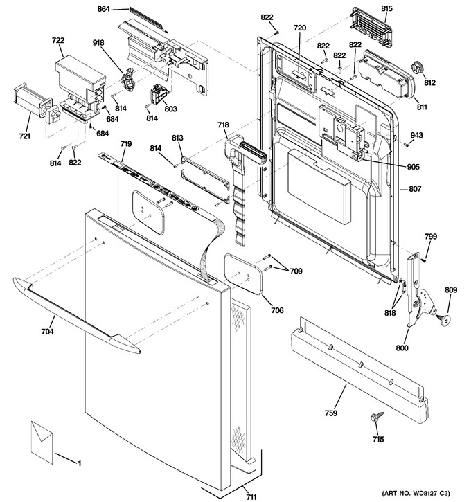 Diagram for PDW9200J03BB
