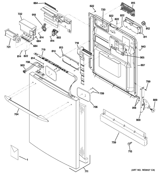 Diagram for PDW9800J03BB