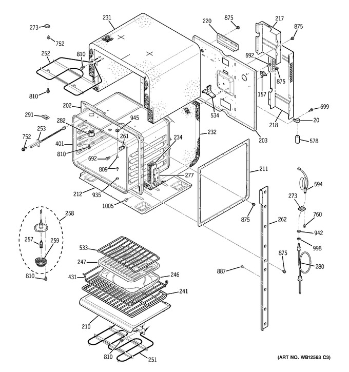 Diagram for JK955SF4SS